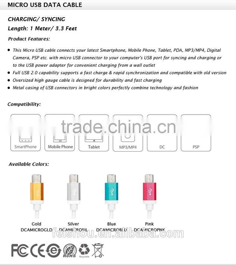 Luxury Promotion price usb charger cable for Samsung usb charger cable Manufacturer