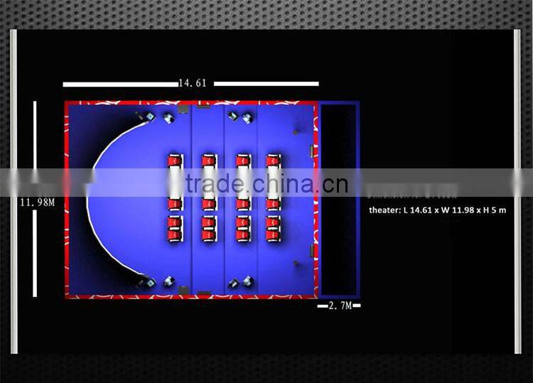 Electric System 60 Seats Motion Theater Seats with special Effects For 5D Cinema entertainment