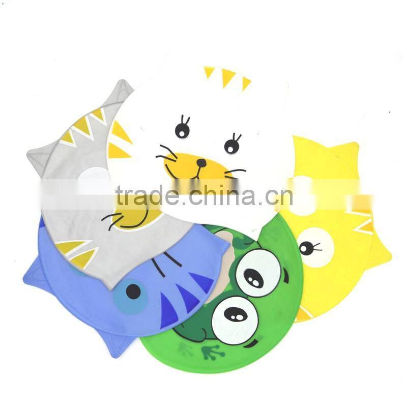 Summer Diving Promotional KID Swimming Cap, Animals printing swimming cap., Child silicon swimming cap