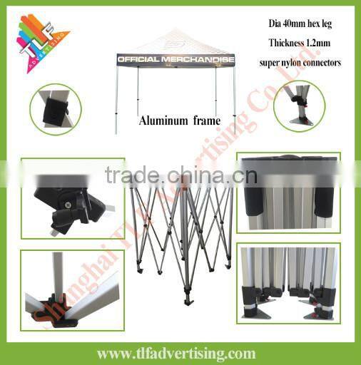 Outdoor Hexagonal Aluminum Frame Pop Up Tent Canopy