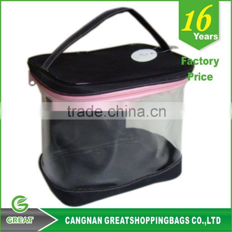 Customized pvc cosmetic bag with zip