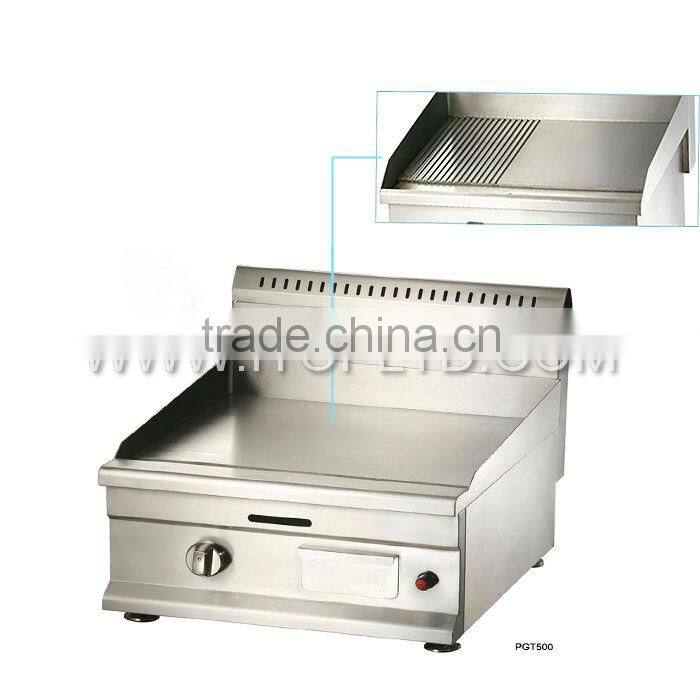 All flat all stainless steel counter top gas camping griddles