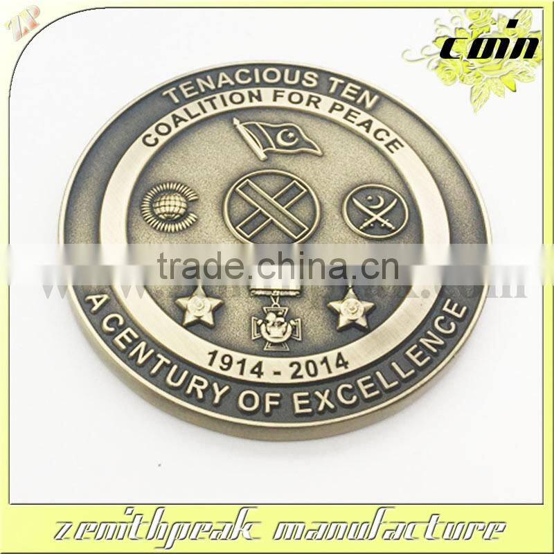 coin replica keychain coin silver