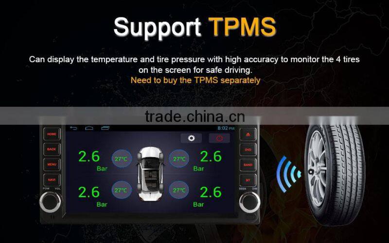 Wholesale price quad core Android 4.4 for toyota car stereo built in wifi