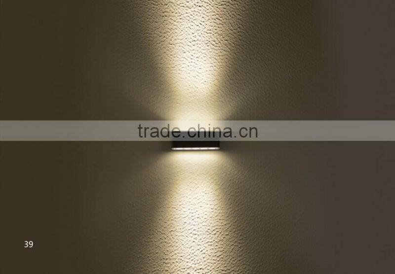 W-013029 1*10W LED IP54 waterproof outdoor wall square led lights ,led up down wall light