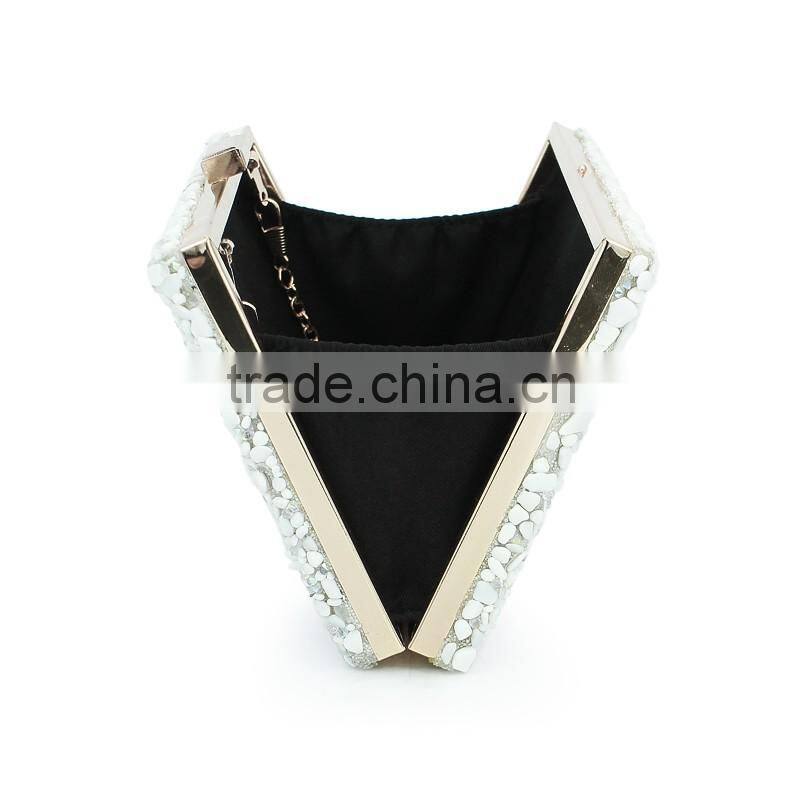 Czech drill Crystal gold and handbags pakistan stone purse (C499)