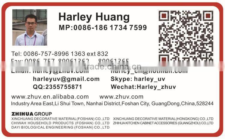 ZH UV brand glossy mdf board for kitchen cabinet door