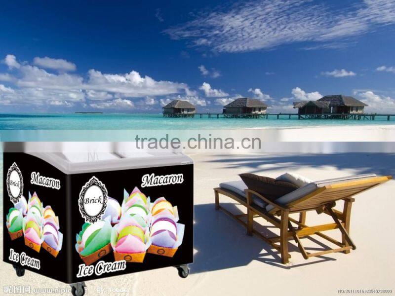 151L GLASS DOOR CHEST FREEZER