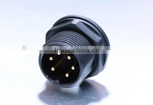 UL/TUV/SAA approved LLT M25 6 contacts wire to board connector waterproof connector