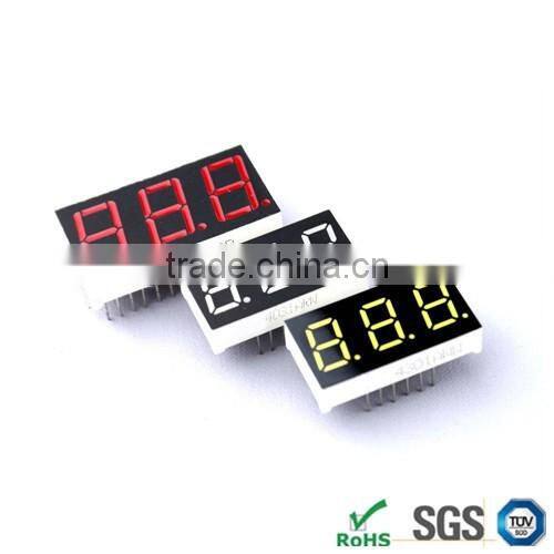 SZ Manufacturer price 2.3 inch 7 segment led display with 3 digits
