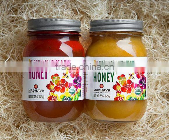 Label for Glass bottled honey