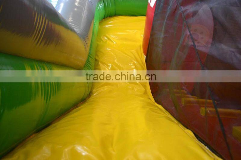 Popular amusing special fire car combo inflatable bouncer combo for kids paly