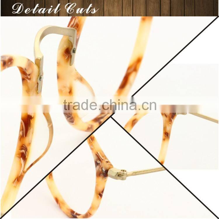 china manufacturer vintage eyeglasses with stainless steel temple