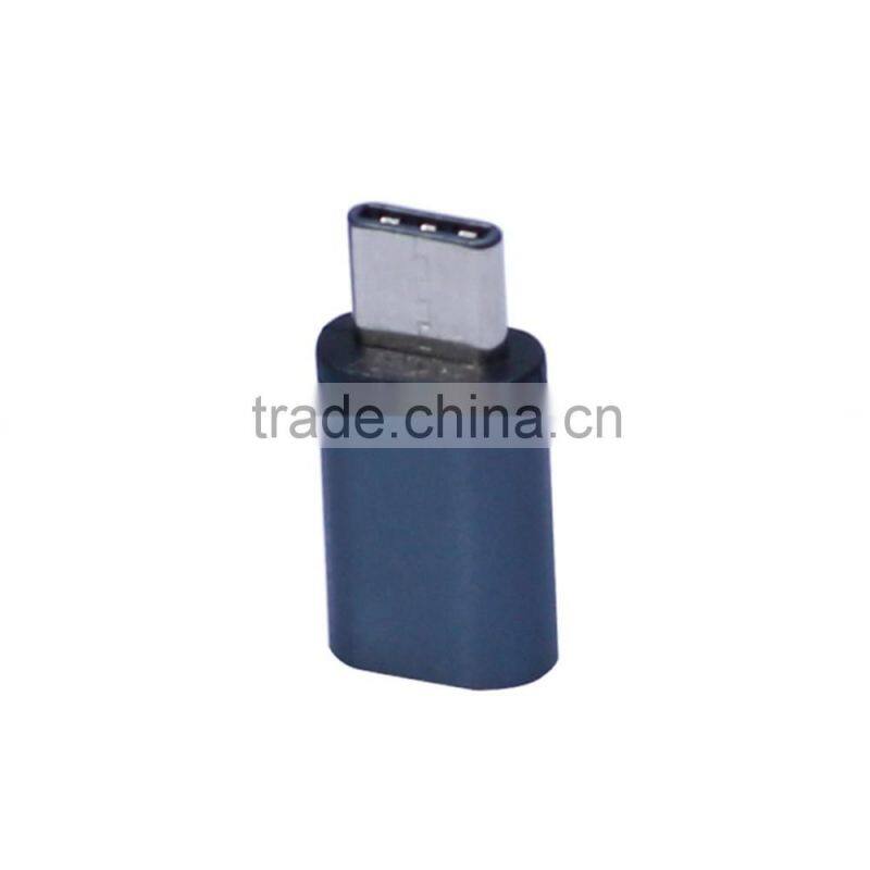 Ultra Small Aluminum Alloy USB 3.1 USB C Male to Female Micro USB Adapter/Connector for Macbook/Nokia N1 and Type C Device