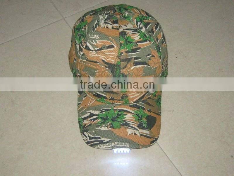 Led fiber optic hats and caps for promotion