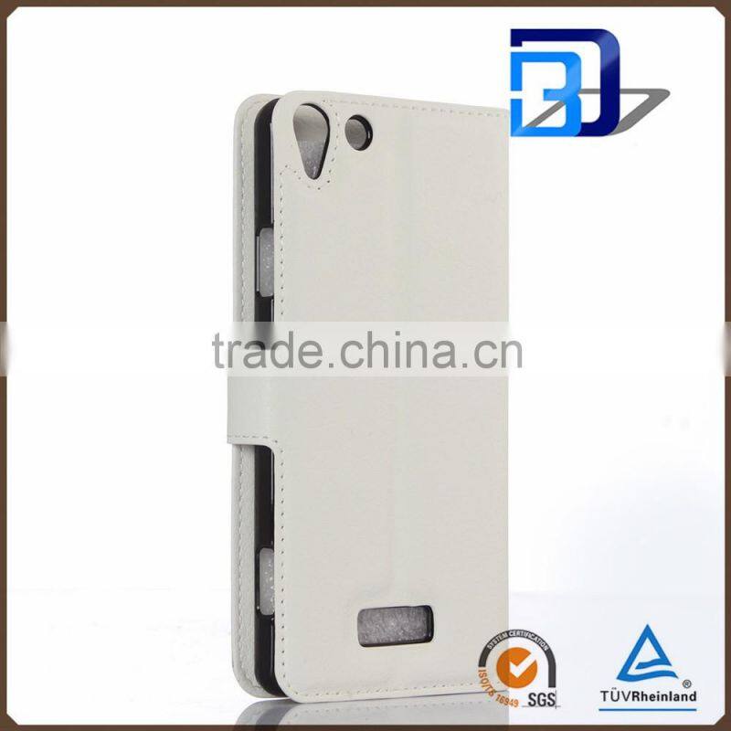 New PU leather with card slots stand flip wallet case for Wiko Selfy 4G, for Wiko Selfy 4G case cover