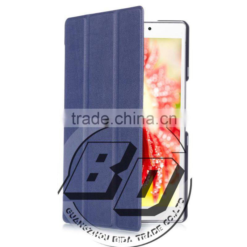 Wholesale Popular Threes Folding Leather Tablet Cover Flip Silk Print Case For ASUS zenpad 7 Z370C tablet case fast delivery