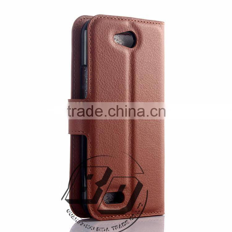 Manufacturer Wholesale Magnetic flip leather wallet case with card slots For ZTE Blade Q Lux 4G Super China Supplier