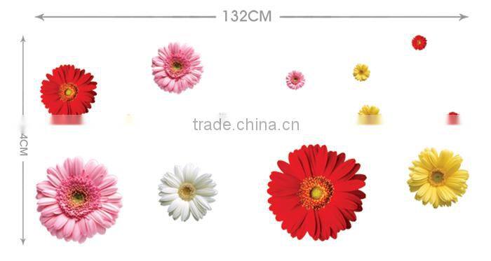 Home Decor PVC Sunflower Stickers Sunflower Sticker Designs