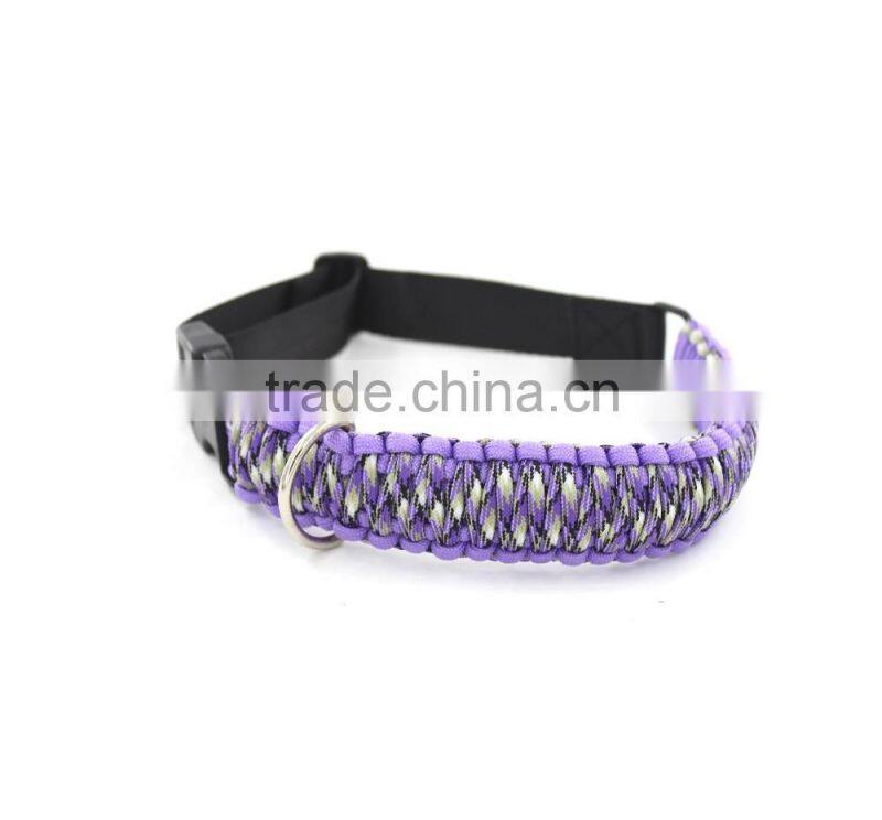 Paracord dog leash and collar