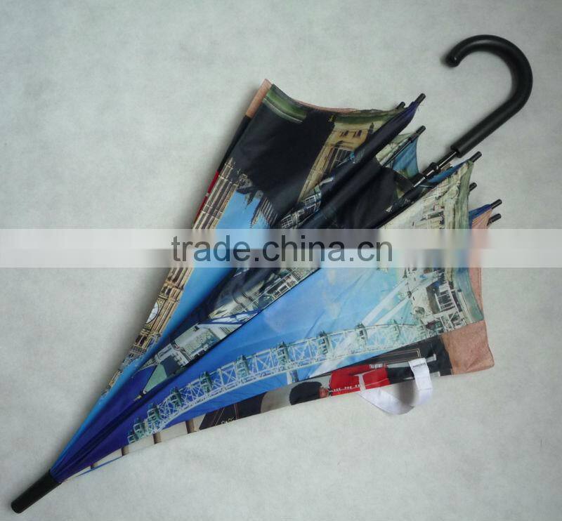 2016 new design london print umbrella, custom london printing umbrella