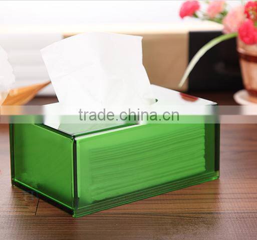 square acrylic tissue box