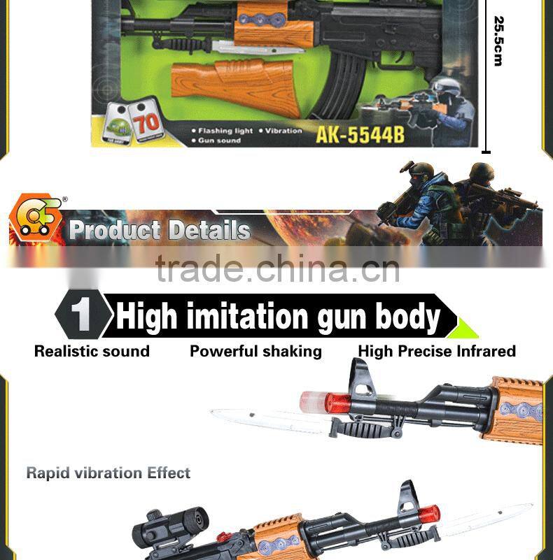 Wholesale plastic sound gun toys for boy promotion gift toys