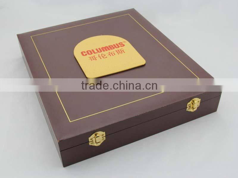 Luxury Handmade wooden box for gift packaging with satin insert