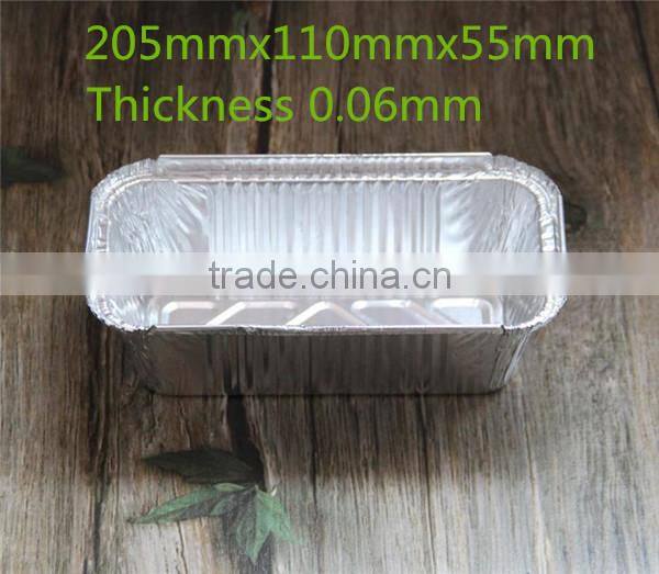 Food Grade Aluminum Baking Pans Rectangle For Meat Loaf