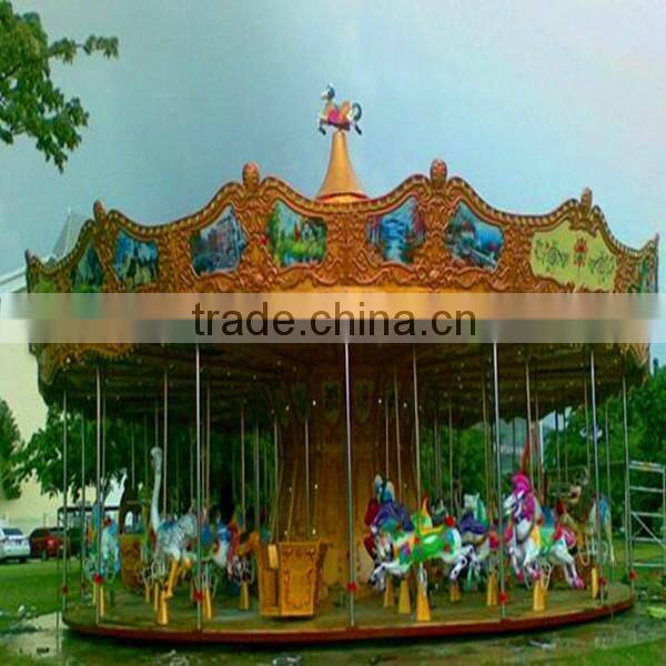 Children games! amusement park rides 24seats kids ride luxury carousel