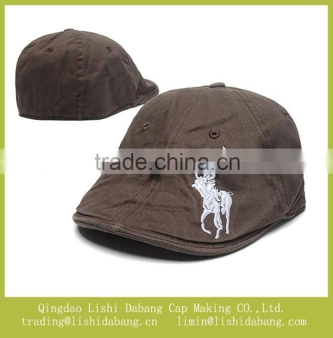 100%cotton twill peaked cap beret cap
