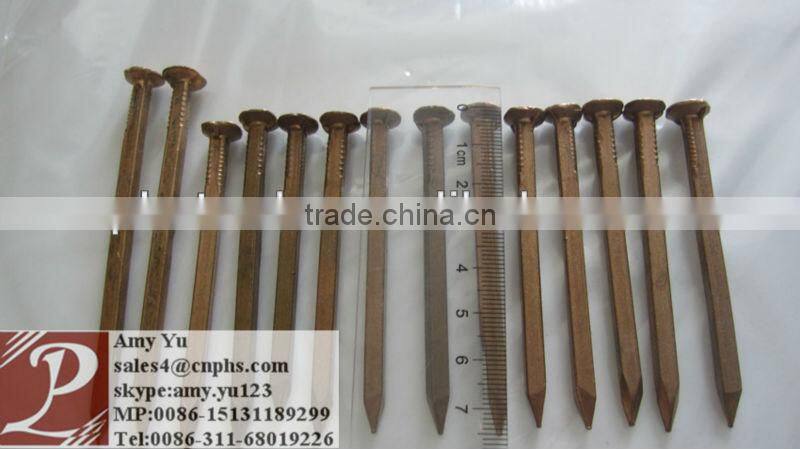 copper square boat nail