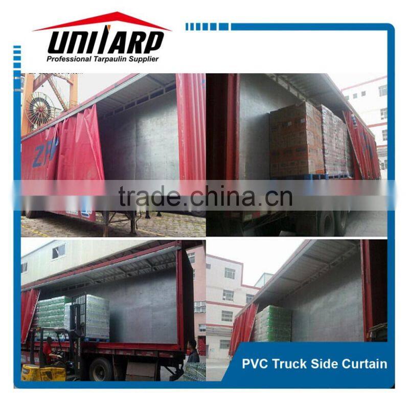 Cold Resistant 40 Feet Container/Truck Side Curtains Tarpaulin