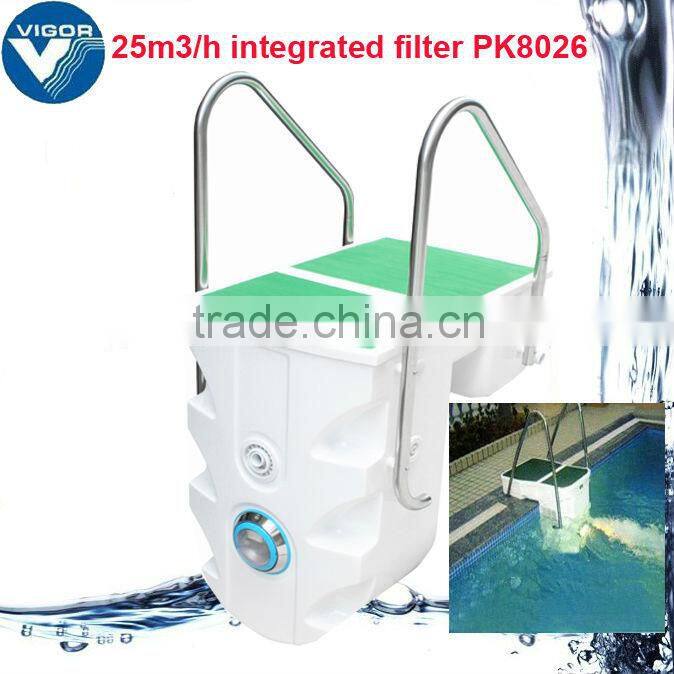 Swimming pool pump, filter all swimming pool filter system wall mounted filter