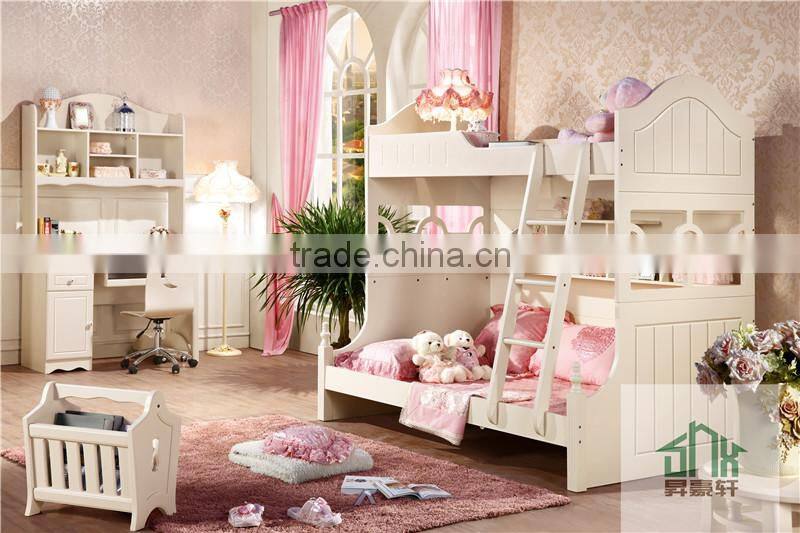 Cheap kids children bedroom furniture bunk beds sets HA-819# children bedroom set made in china