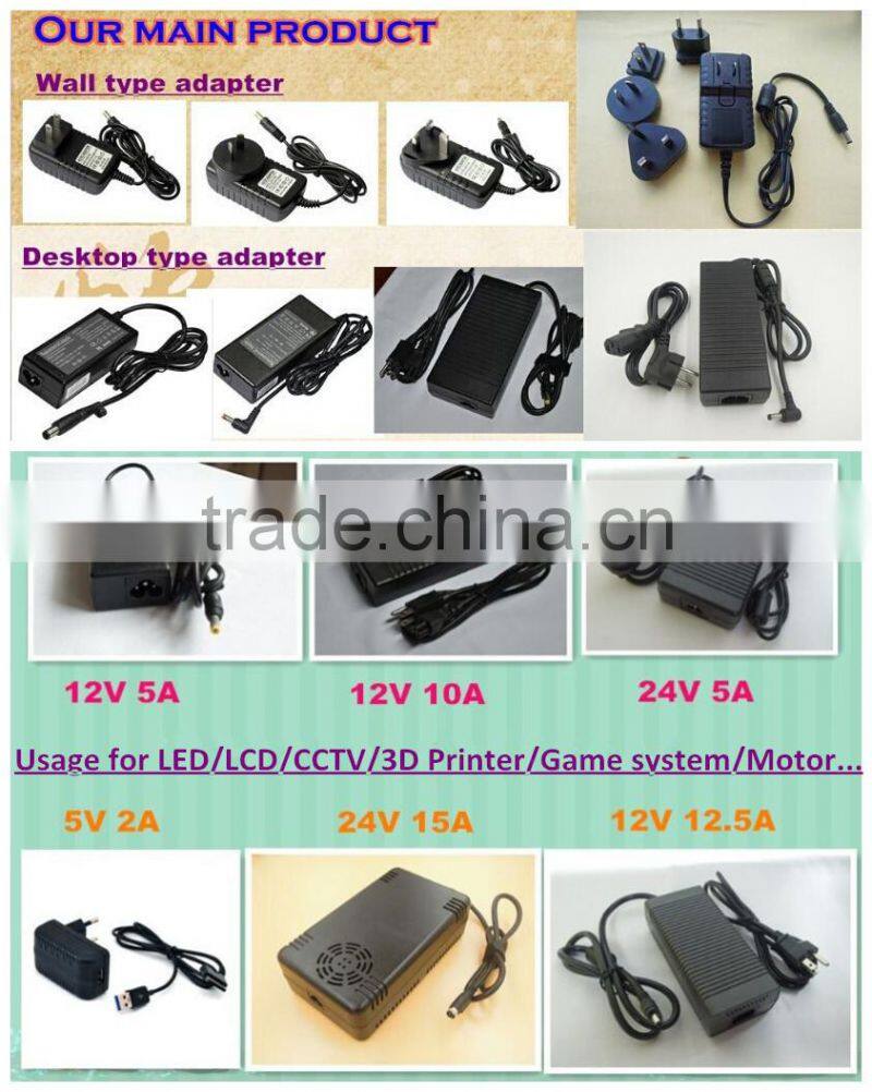 15V 20A AC DC POWER SUPPLY, 15V 300W ADAPTER WITH 4 PIN POWER JACK