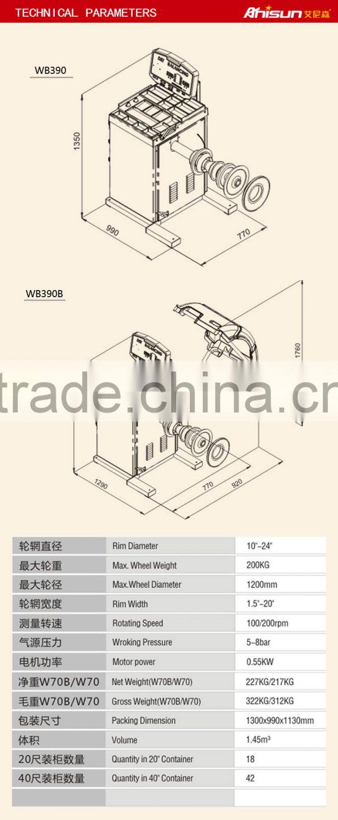 wheel balancing machine