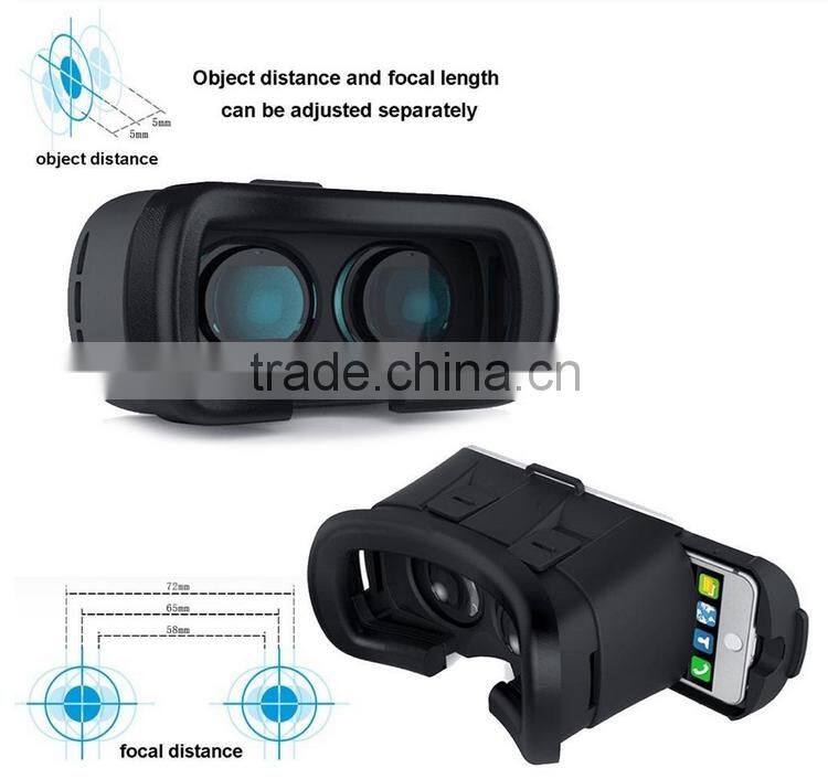 3D vr case 2016 New premium vr case for 3d movies / vr headset With Remote Bluetooth Control / vr box OEM