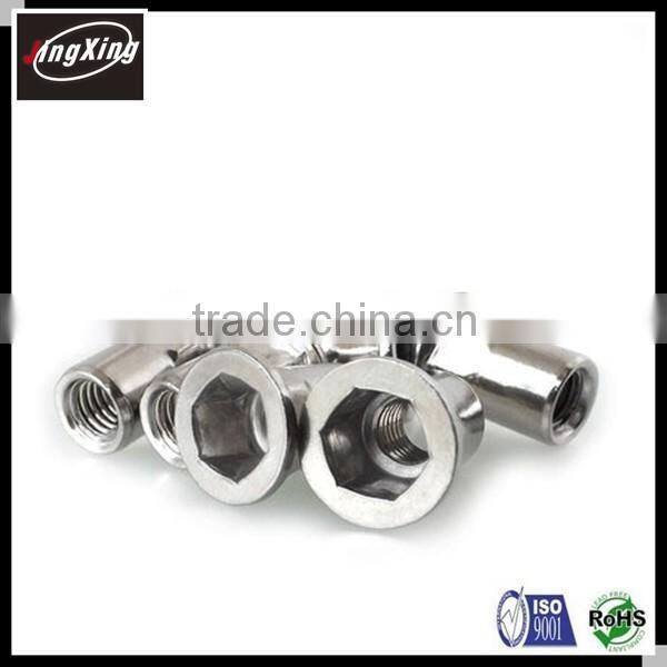 M3-M12 Open end Semi-Hexagonal body flat Head hexagon Rivet Nuts