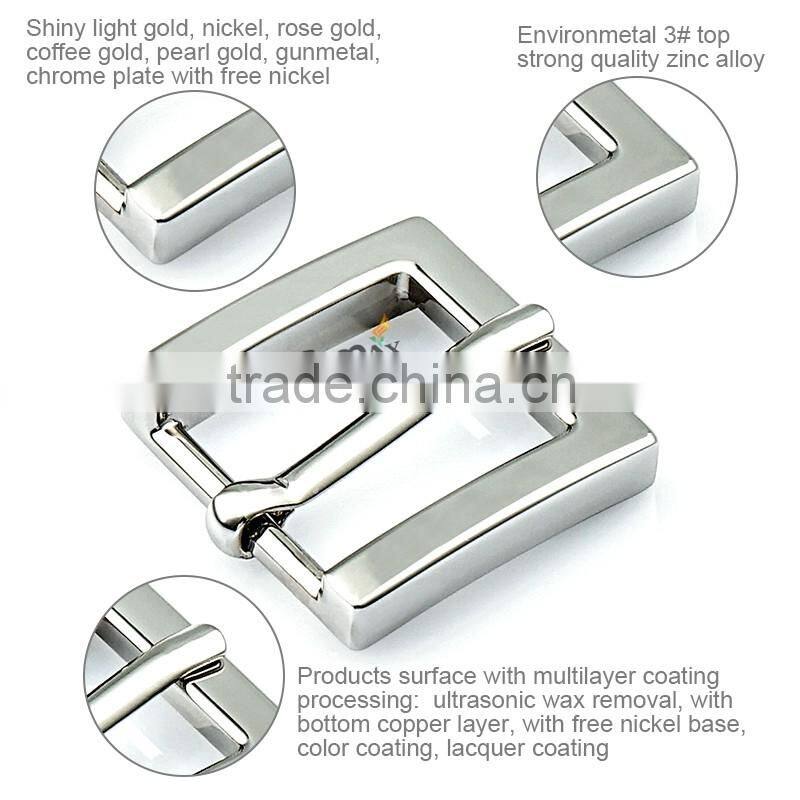 Women cheap silver 27mm metal zinc alloy belt buckle