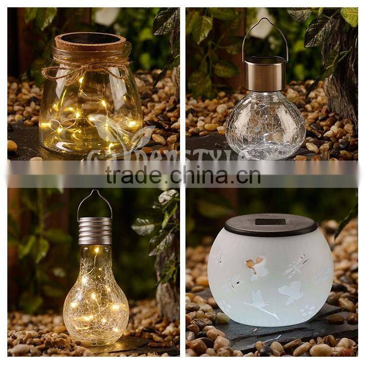 Good Quality Bottle Light Water Bottle With Led Light Glass Sun Jar for Decoration