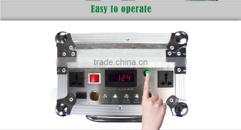 hottest selling 55W portable and folding solar home system with wheels and pull rod for TV/Fan/laptop