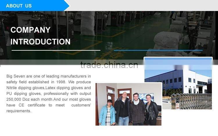 BSSAFETY 13G black nitrile hand gloves for construction work