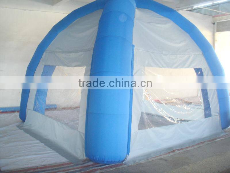 Hola rectangle grey inflatable tent camping
