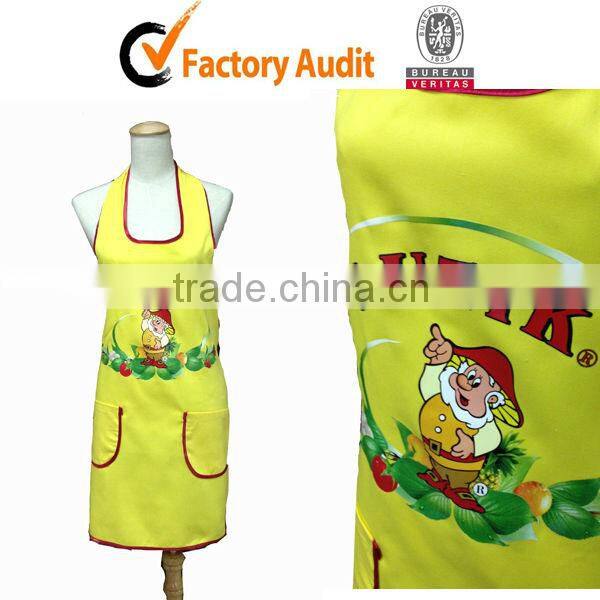 heat transfer custom logo cleaning aprons