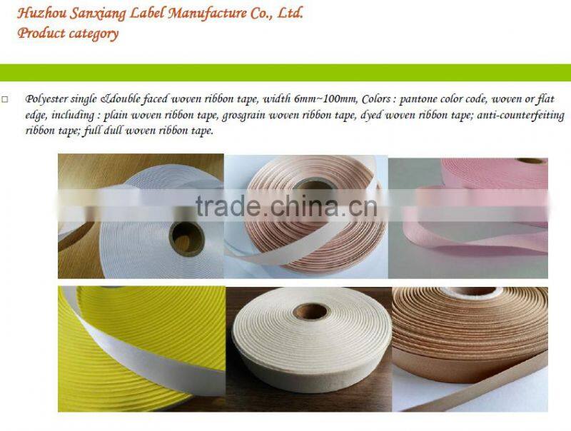 Wholesale colored satin ribbon for garment labels