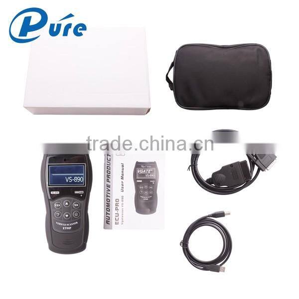 2016 NEW Version Vehicle Scanner OBD2 Code Reader Vgate Maxiscan VS890 with Multi-Language