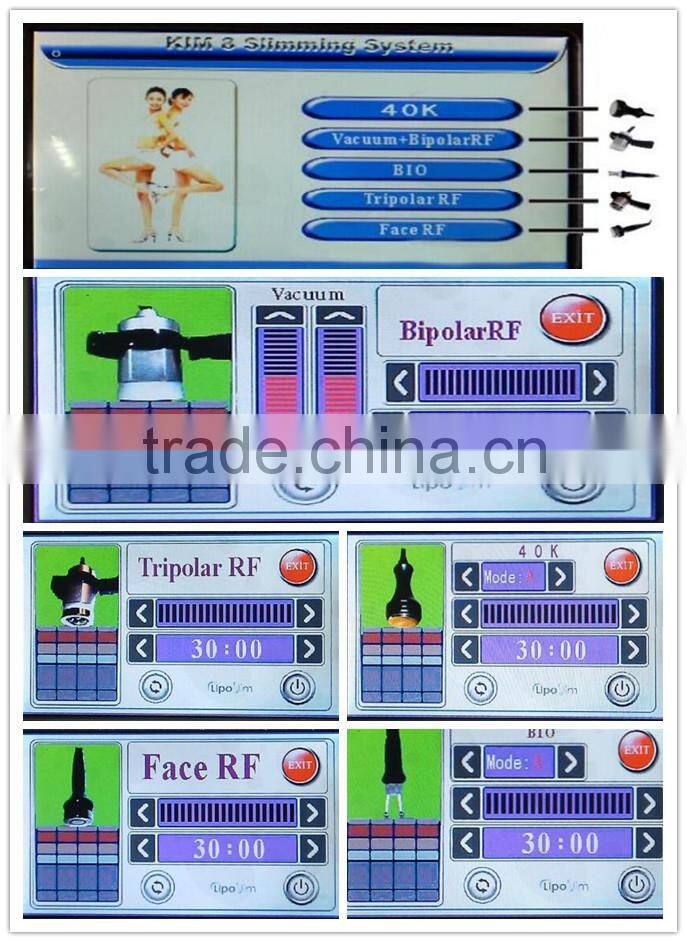 BZ05-Zilia Ultrasonic Vacuum RF Cavitation fat reduction machine