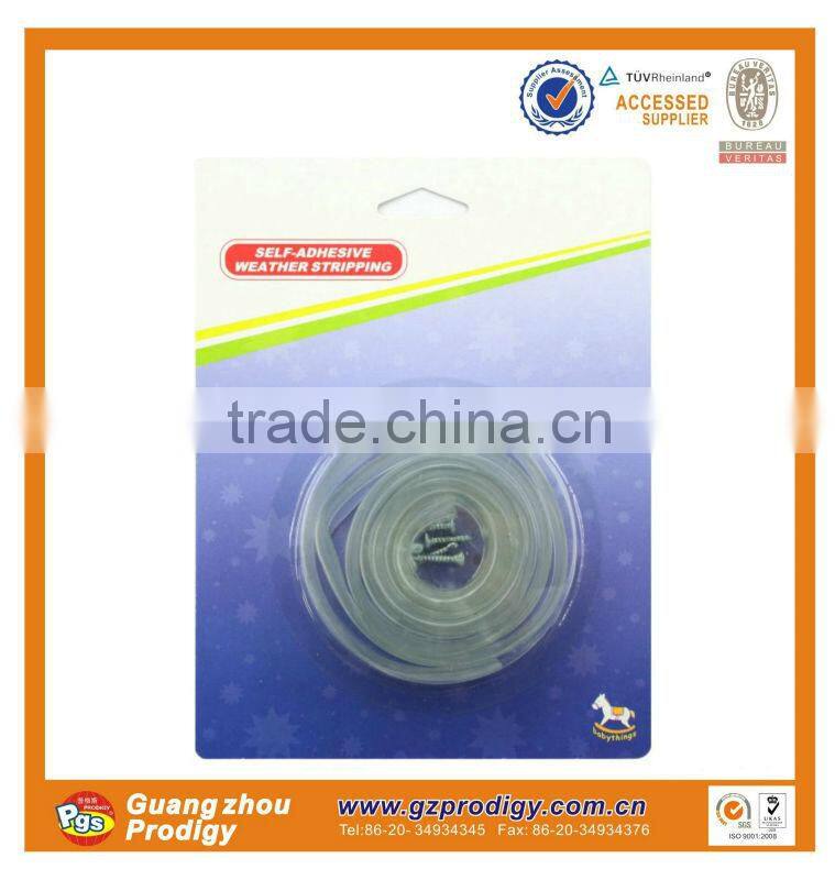 2017 new self-adhesive pvc door weatherstrip /door protection strip