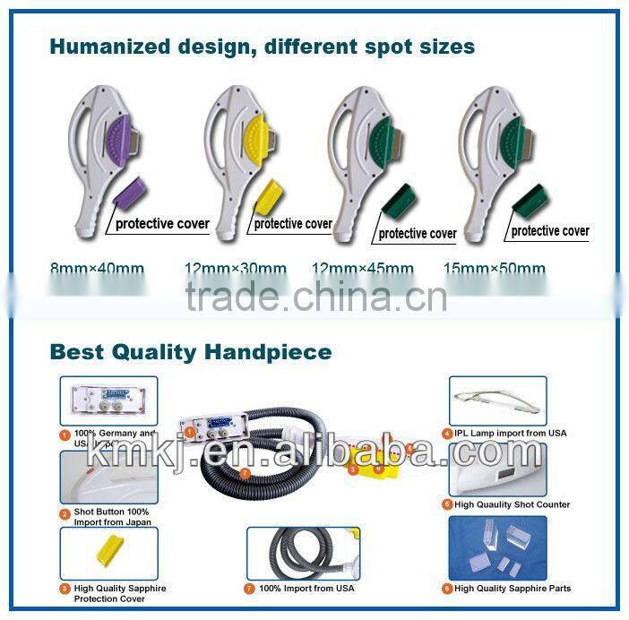 2016 New elight+ipl beauty machine with 9 sapphire filters ( CE,ISO,FDA TUV)